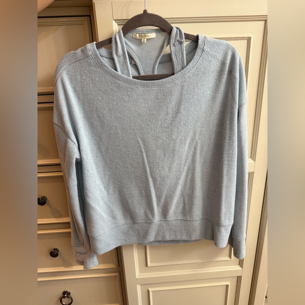 A-Supply Light Blue Sweater with matching bra